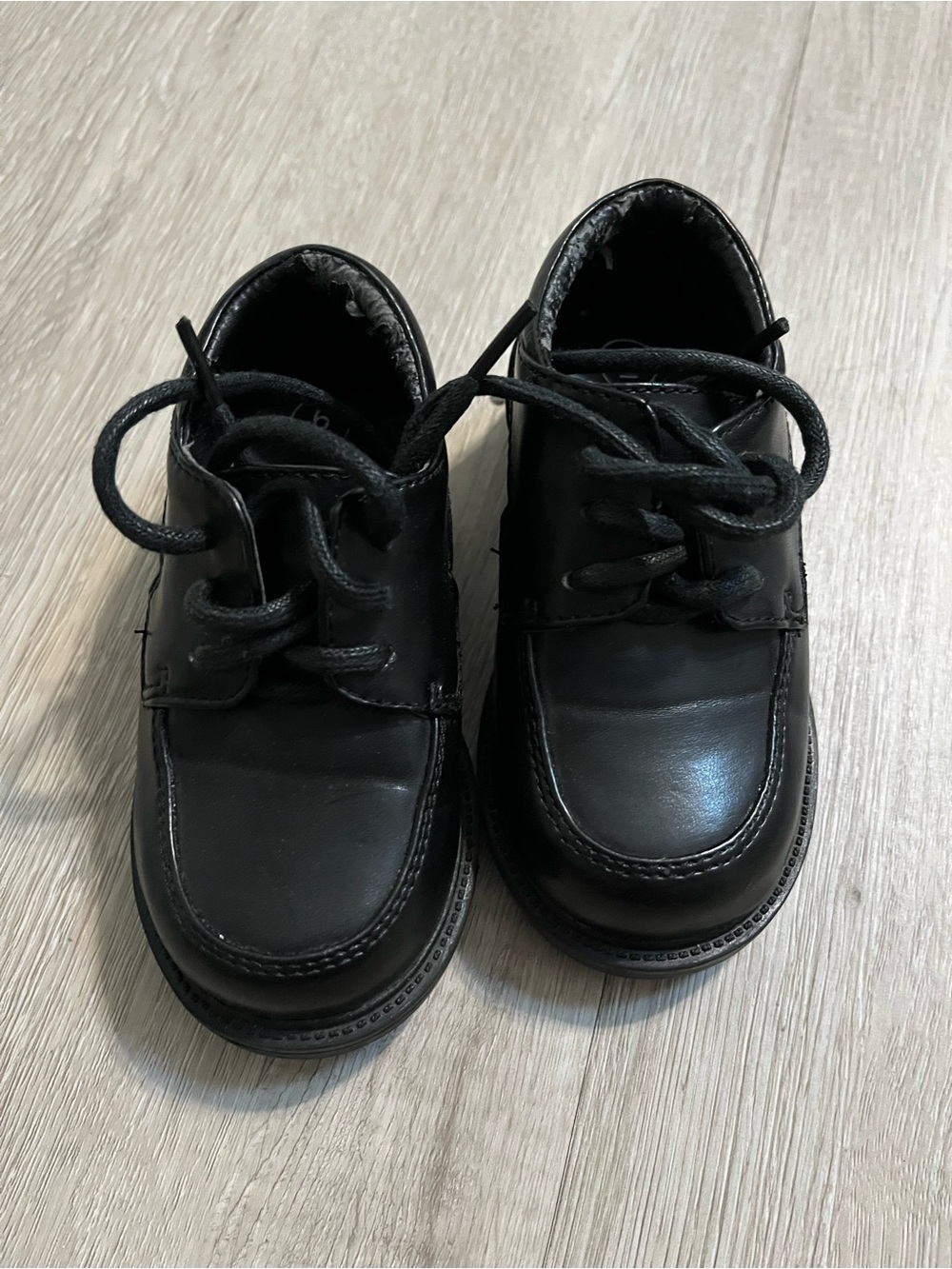 Cherokee Black Kids Lace-Up Dress Shoes